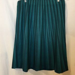 eci Midi Geometric A-line Skirt